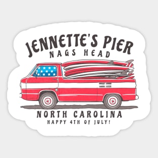 Jennette’s Pier, NC Summer Surfboards on the Fourth Sticker